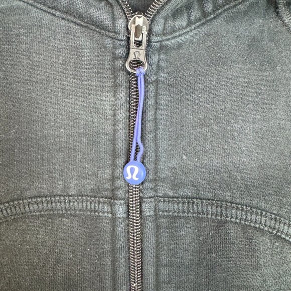 Lululemon Fade Black Jacket Scuba Hoodie Woman Size S Stretch Side Panel - Picture 9 of 16